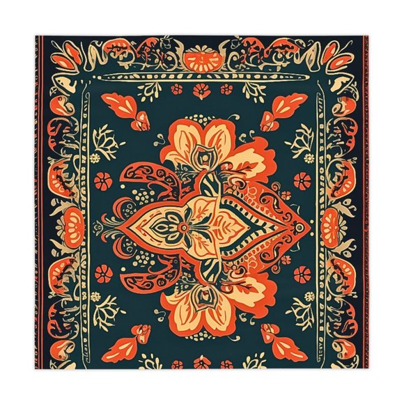 Boho Tablecloth | Vintage Tablecloth | Floral table cloth | Rectangle Square - Picture 6 of 10